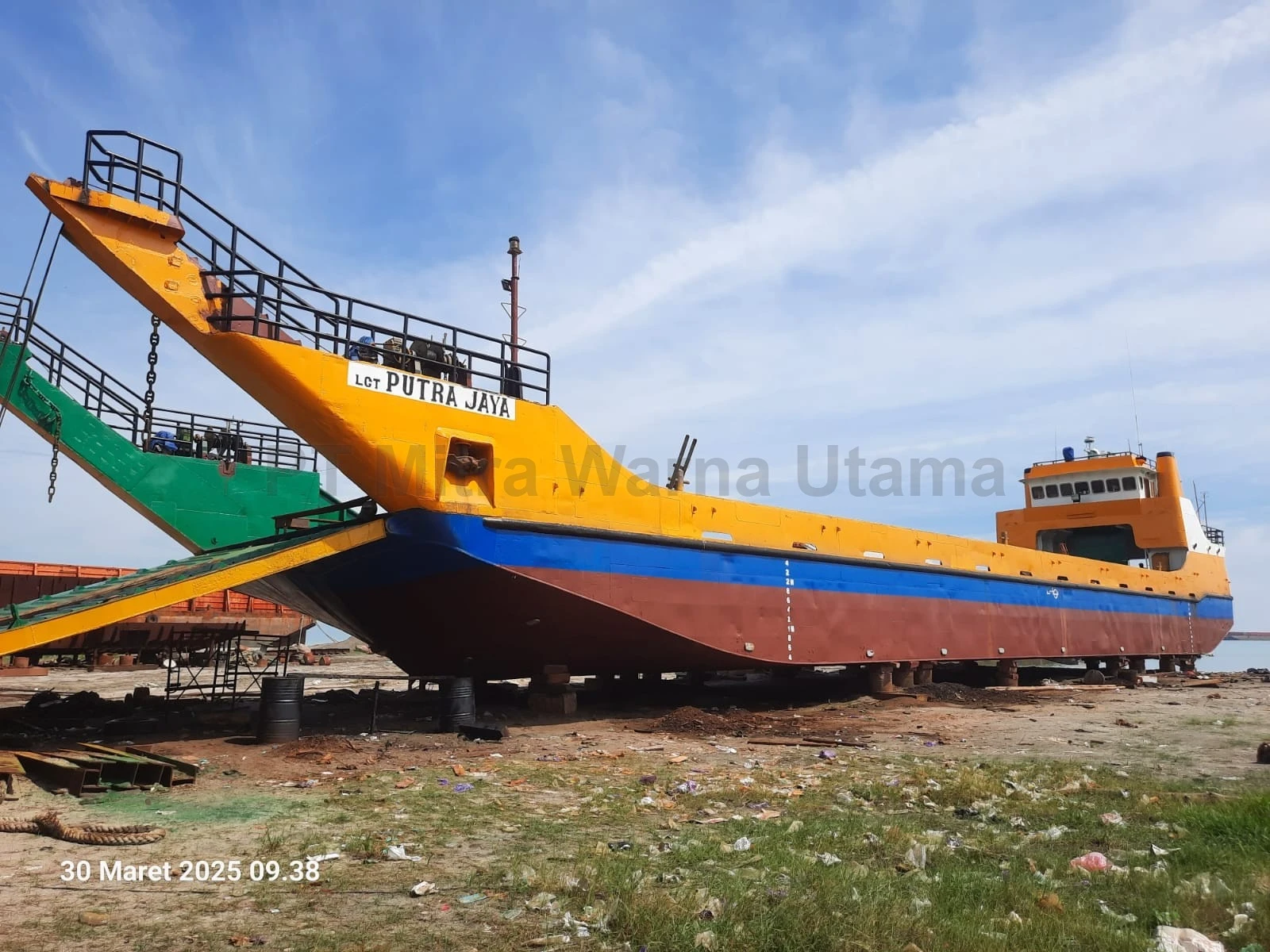 Proyek Coating Kapal LCT. Putra Jaya - PT Bahtera Logistic – Jakarta